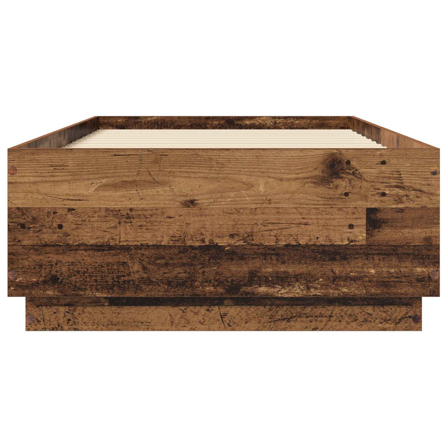 Bedframe Oud hout 80 x 200 cm Bewerkt hout