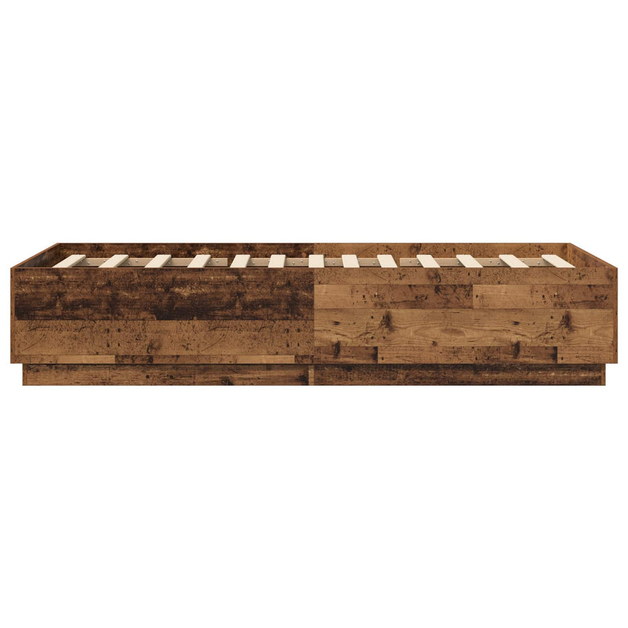 Bedframe Oud hout 80 x 200 cm Bewerkt hout