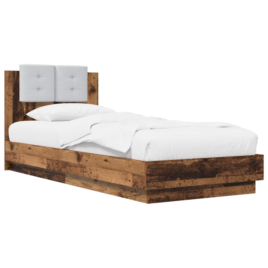 Bedframe met Hoofdeinde Oud hout Bewerkt hout