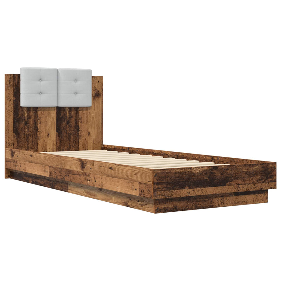 Bedframe met Hoofdeinde Oud hout Bewerkt hout