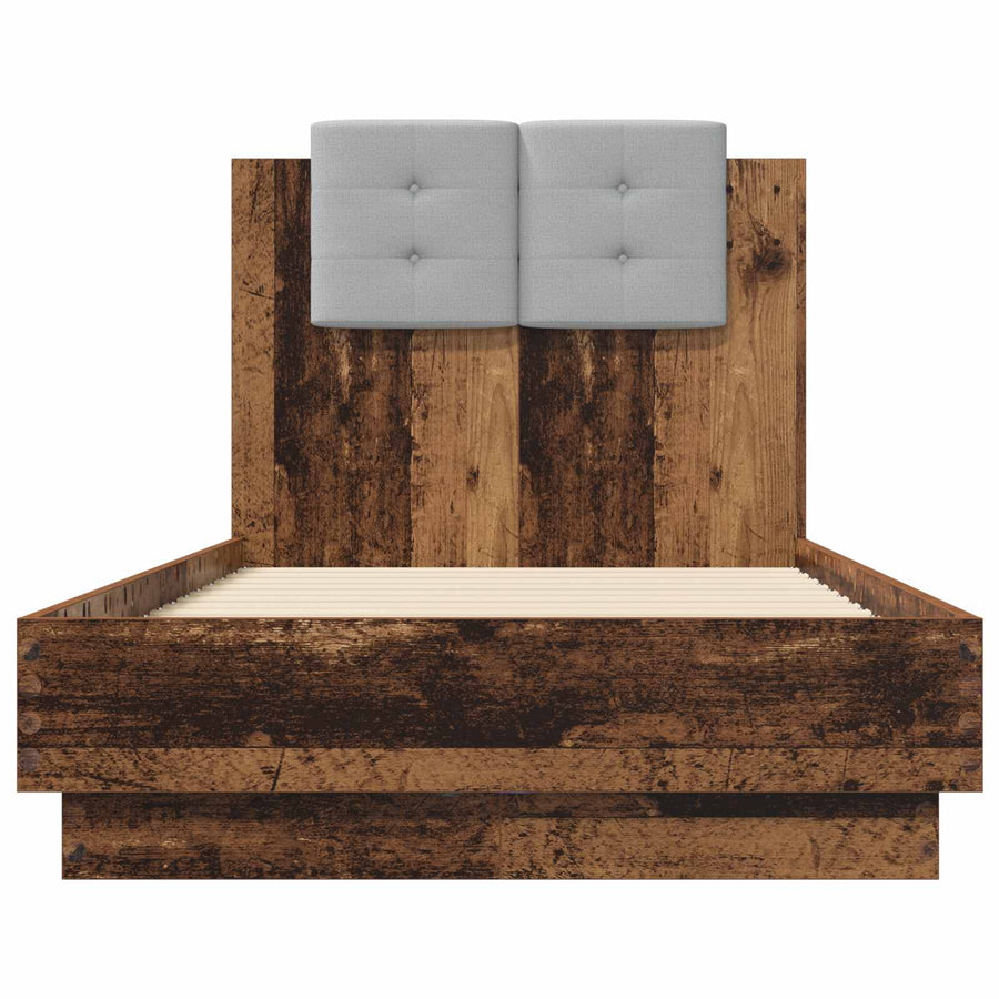 Bedframe met Hoofdeinde Oud hout Bewerkt hout