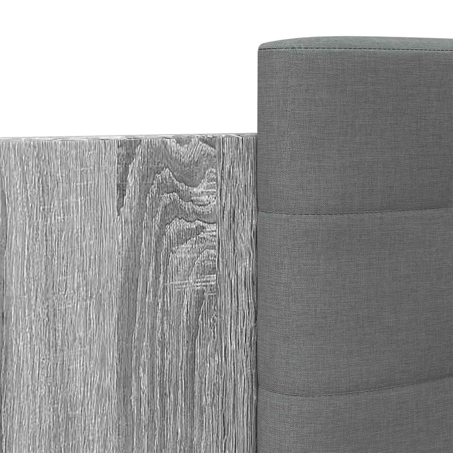 Bedframe met Hoofdeinde Grijs Sonoma Bewerkt hout