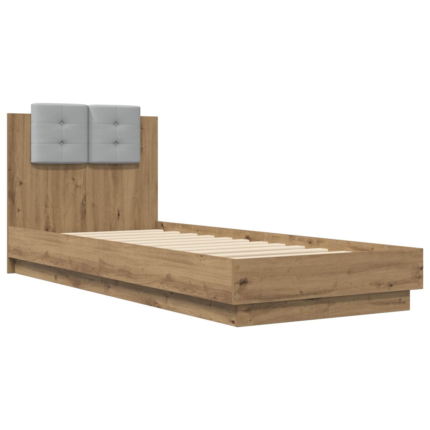 Bedframe met Hoofdeinde Artisanaal eiken Bewerkt hout