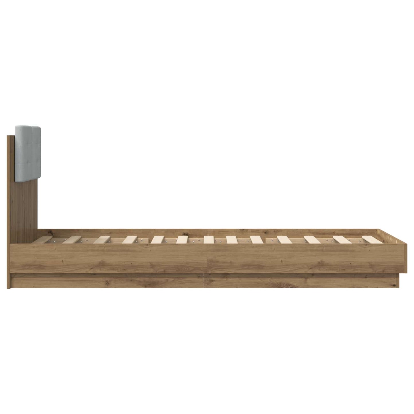Bedframe met Hoofdeinde Artisanaal eiken Bewerkt hout