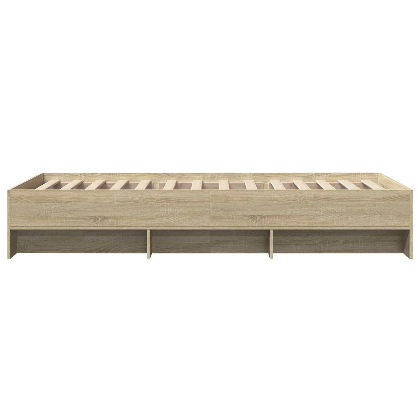Bedframe met plank Sonoma Eiken 80 x 200 cm Bewerkt hout