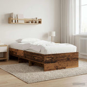 Bedframe 80 x 200 cm bewerkt hout oud hout
