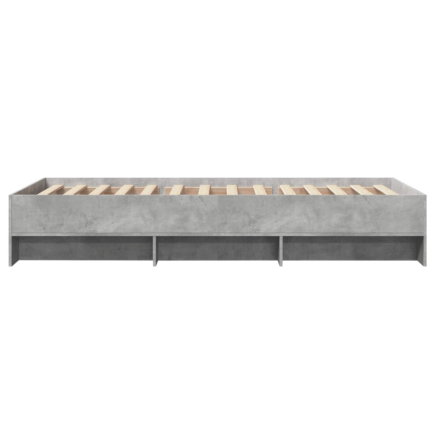 Bedframe met plank Grijs Sonoma 80 x 200 cm Bewerkt hout
