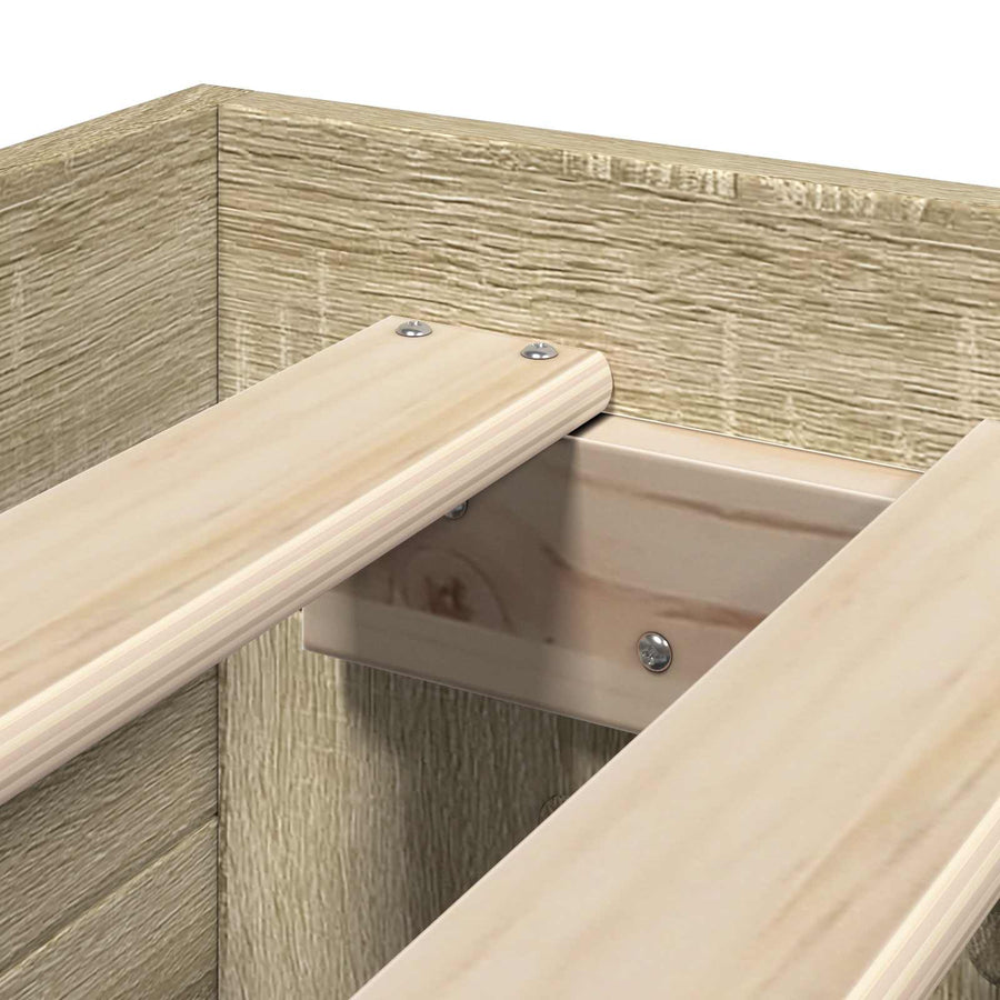 Bedframe met opslag Sonoma Eiken 80 x 200 cm Bewerkt hout