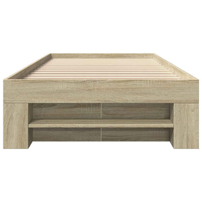 Bedframe met opslag Sonoma Eiken 80 x 200 cm Bewerkt hout