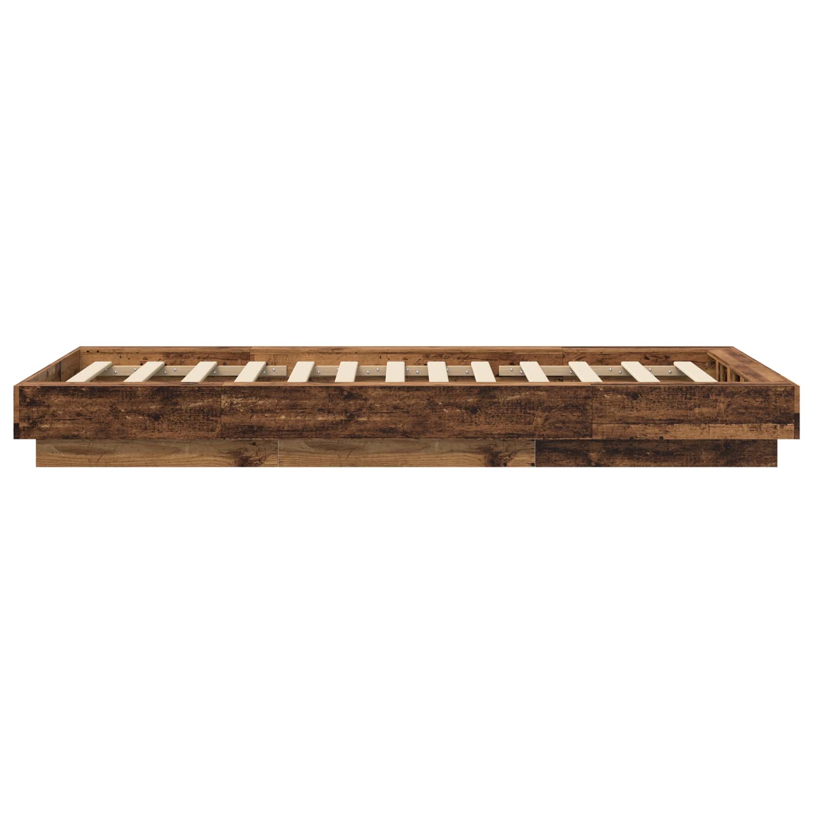 Vloerbedframe Oud hout 80 x 210 cm Bewerkt hout