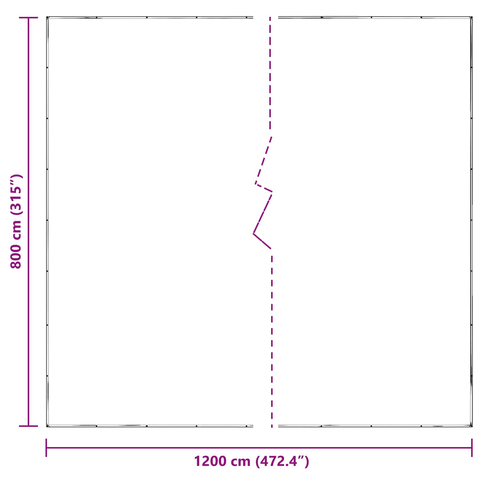Plantenhoes Doorzichtig 8 x 12 m PE