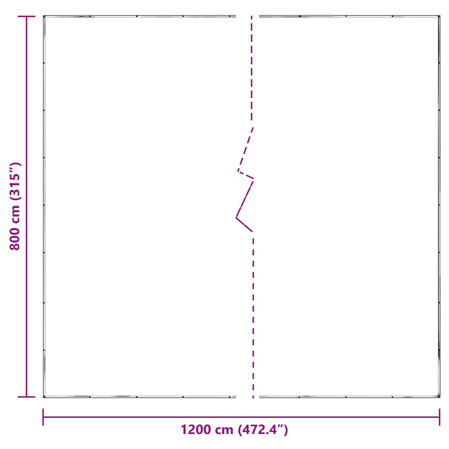 Plantenhoes Doorzichtig 8 x 12 m PE