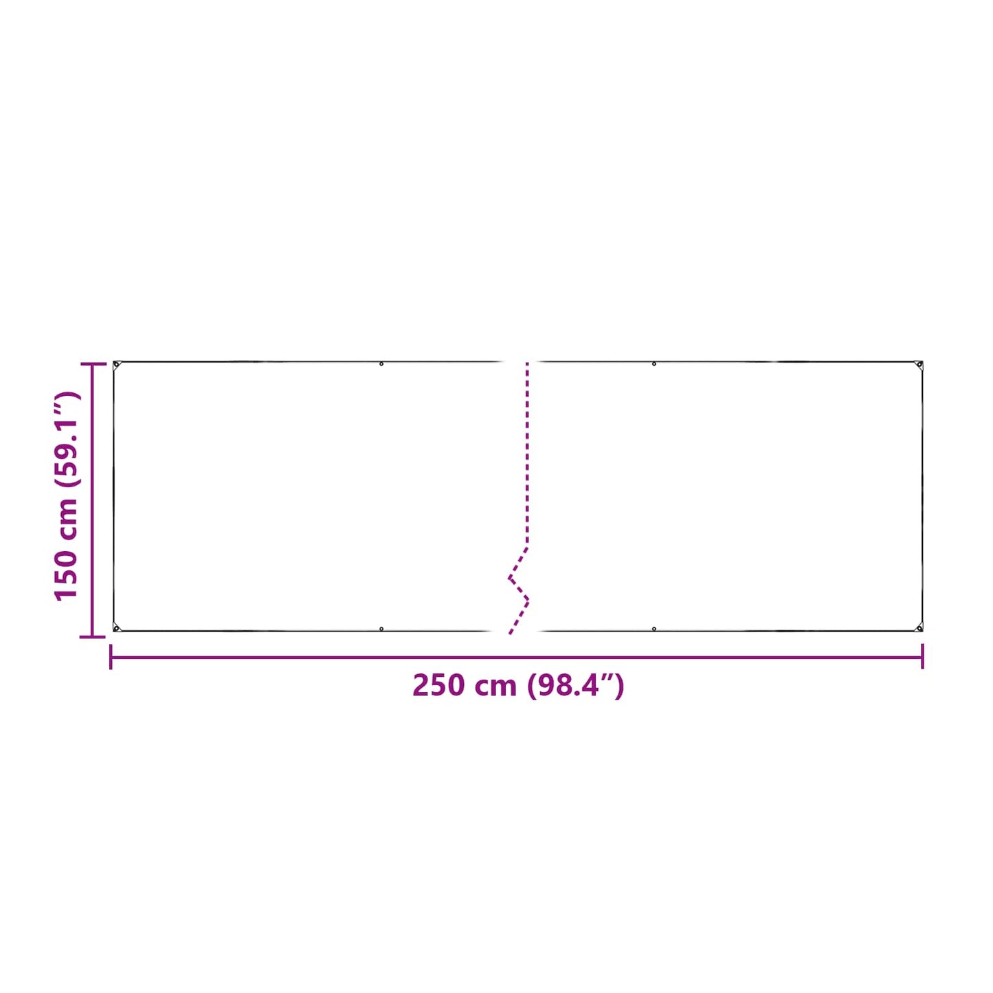 Plantenhoes Doorzichtig 2,5 x 1,5 m PE
