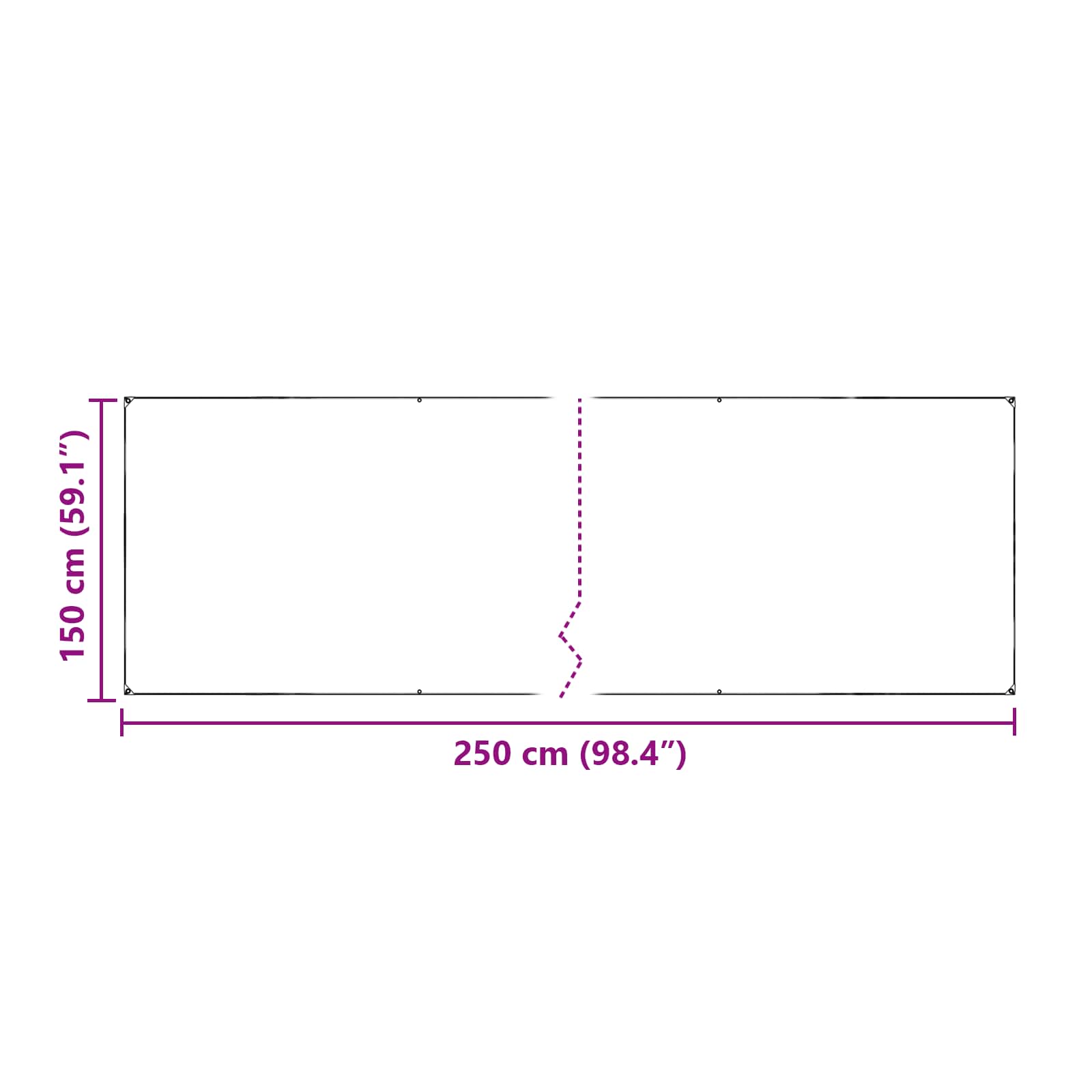Plantenhoes Doorzichtig 2,5 x 1,5 m PE