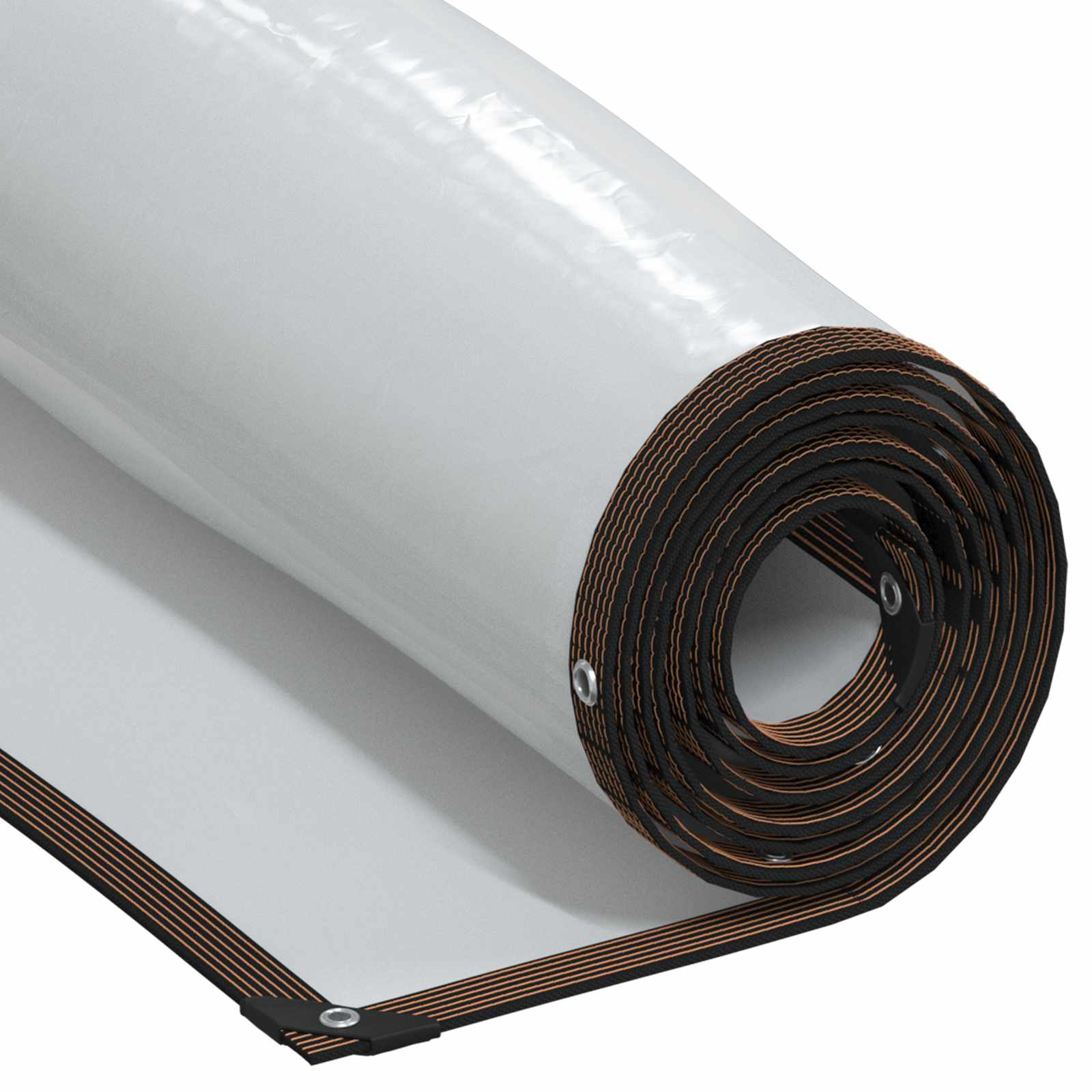 Zeil met Oogjes Doorzichtig 2 x 12 m Polyetheen