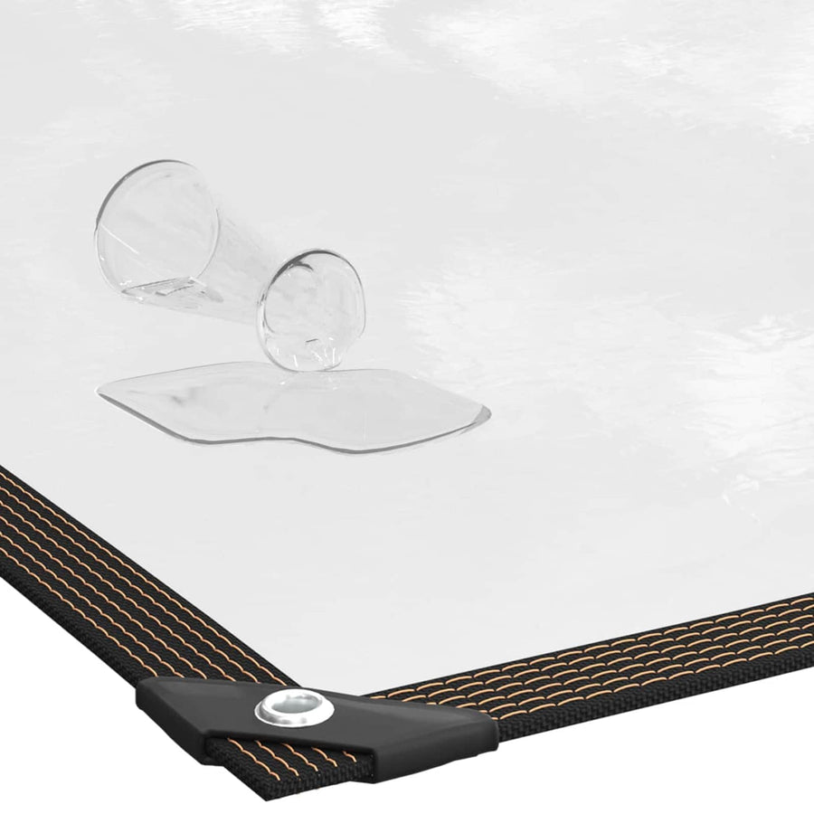 Zeil met Oogjes Doorzichtig 4 x 4 m Polyetheen