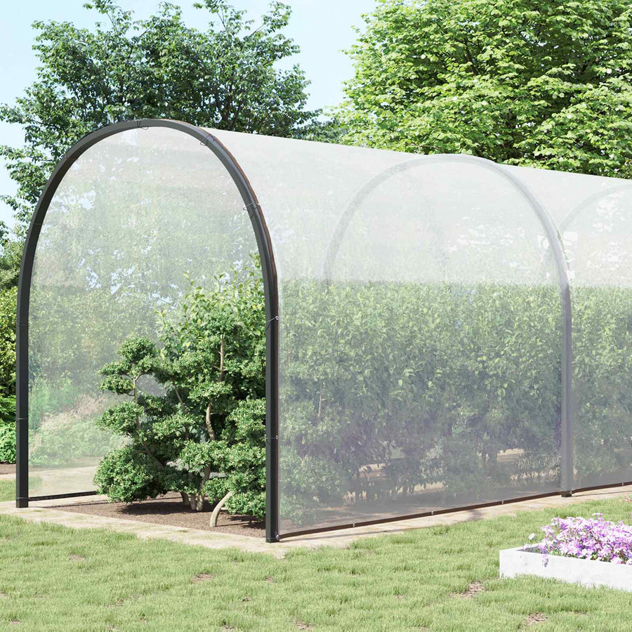 Zeil met Oogjes Doorzichtig 8 x 12 m Polyetheen
