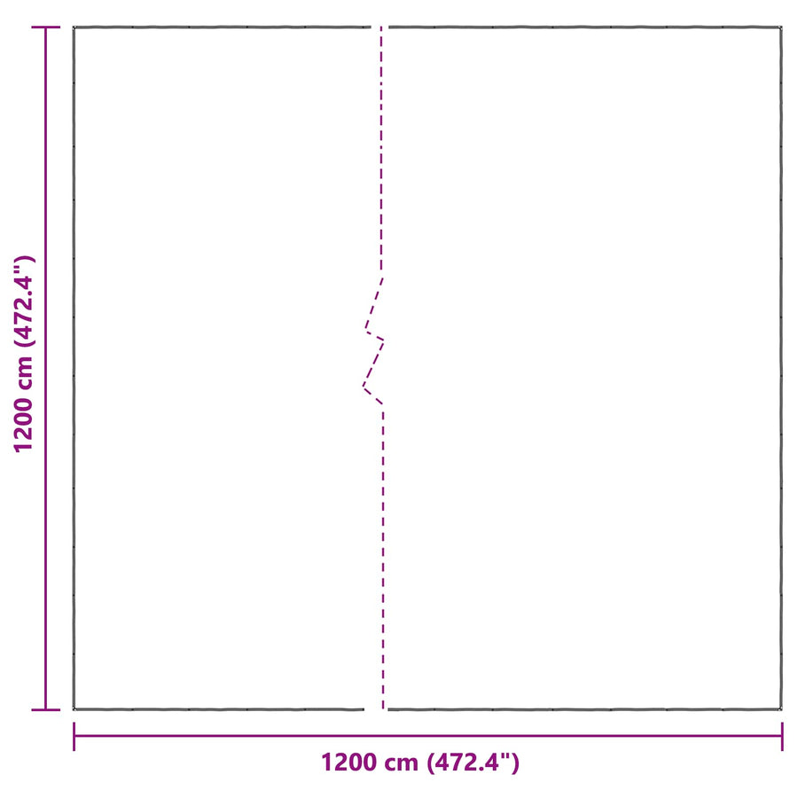 Zeil met Oogjes Doorzichtig 12 x 12 m Polyetheen