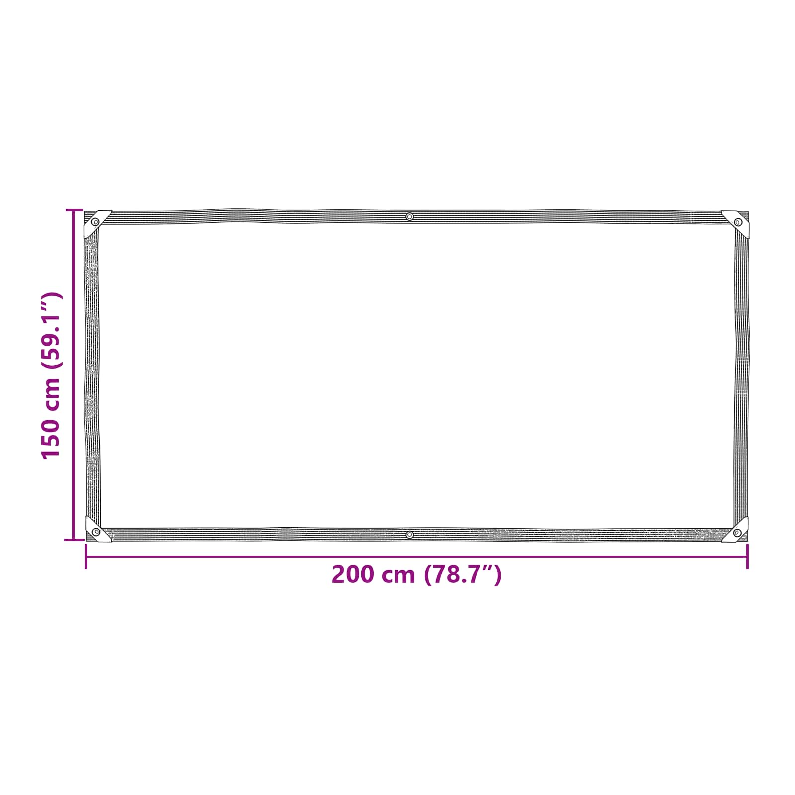 Plantenhoes Doorzichtig 2 x 1,5 m PE