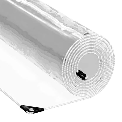 Zeil met Oogjes Doorzichtig 4 x 10 m Polyetheen