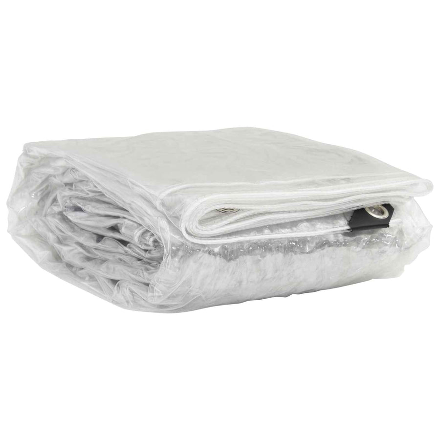 Zeil met Oogjes Doorzichtig 5 x 10 m Polyetheen