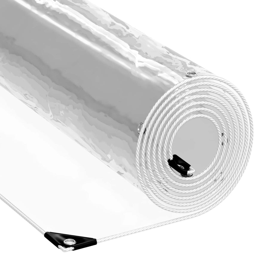 Zeil met Oogjes Doorzichtig 6 x 10 m Polyetheen