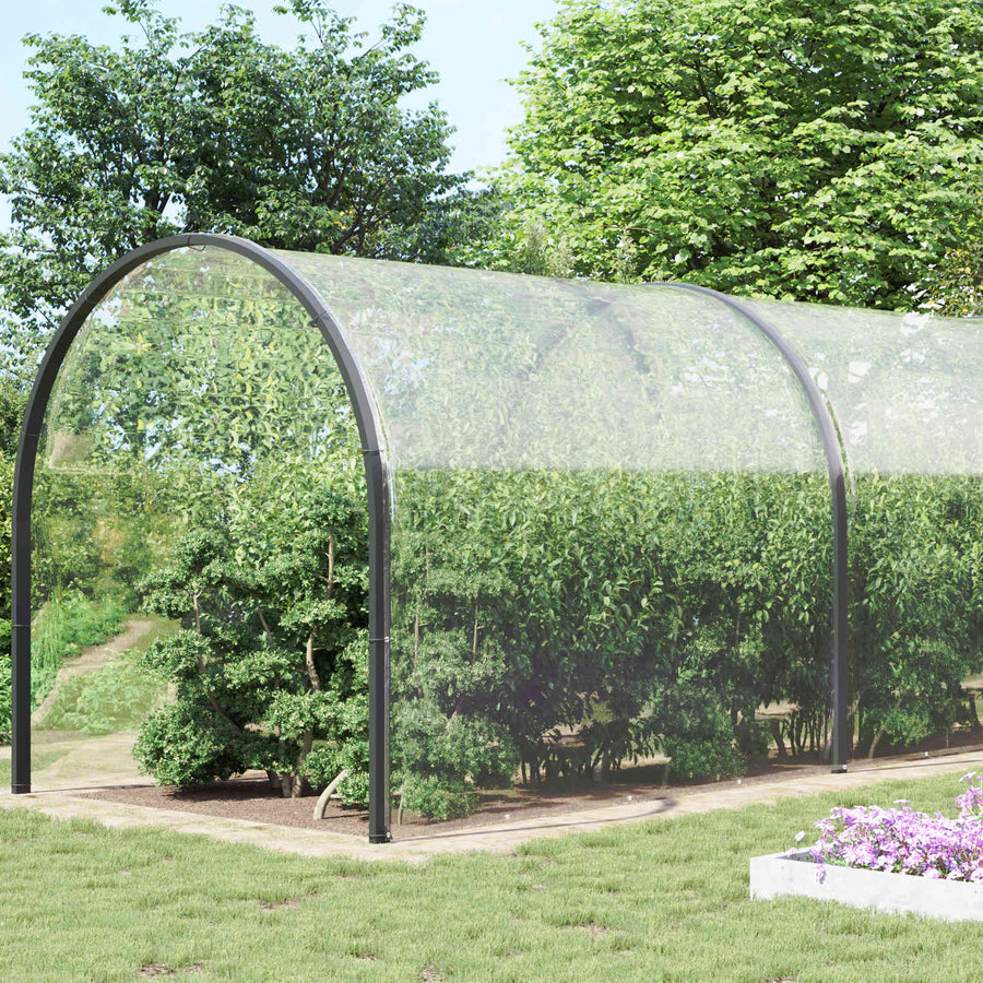 Zeil met Oogjes Doorzichtig 8 x 8 m Polyetheen