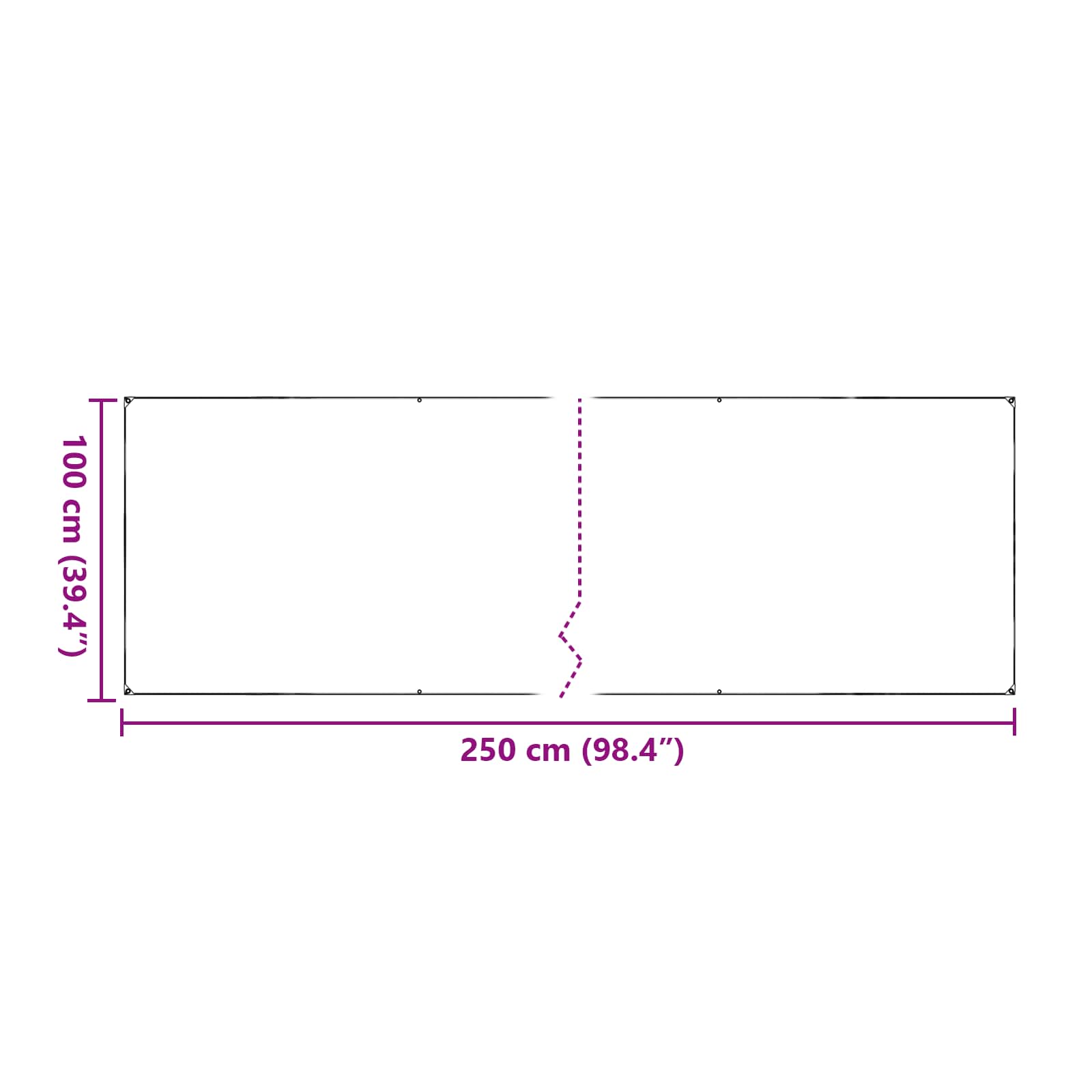 Plantenhoes Doorzichtig 2,5 x 1 m PVC