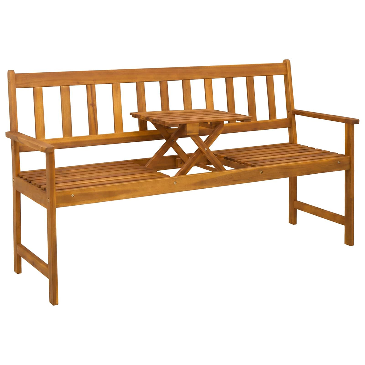 Tuinbank 158 x 55 x 89 cm Massief Acaciahout Naturel