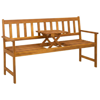 Tuinbank 158 x 55 x 89 cm Massief Acaciahout Naturel
