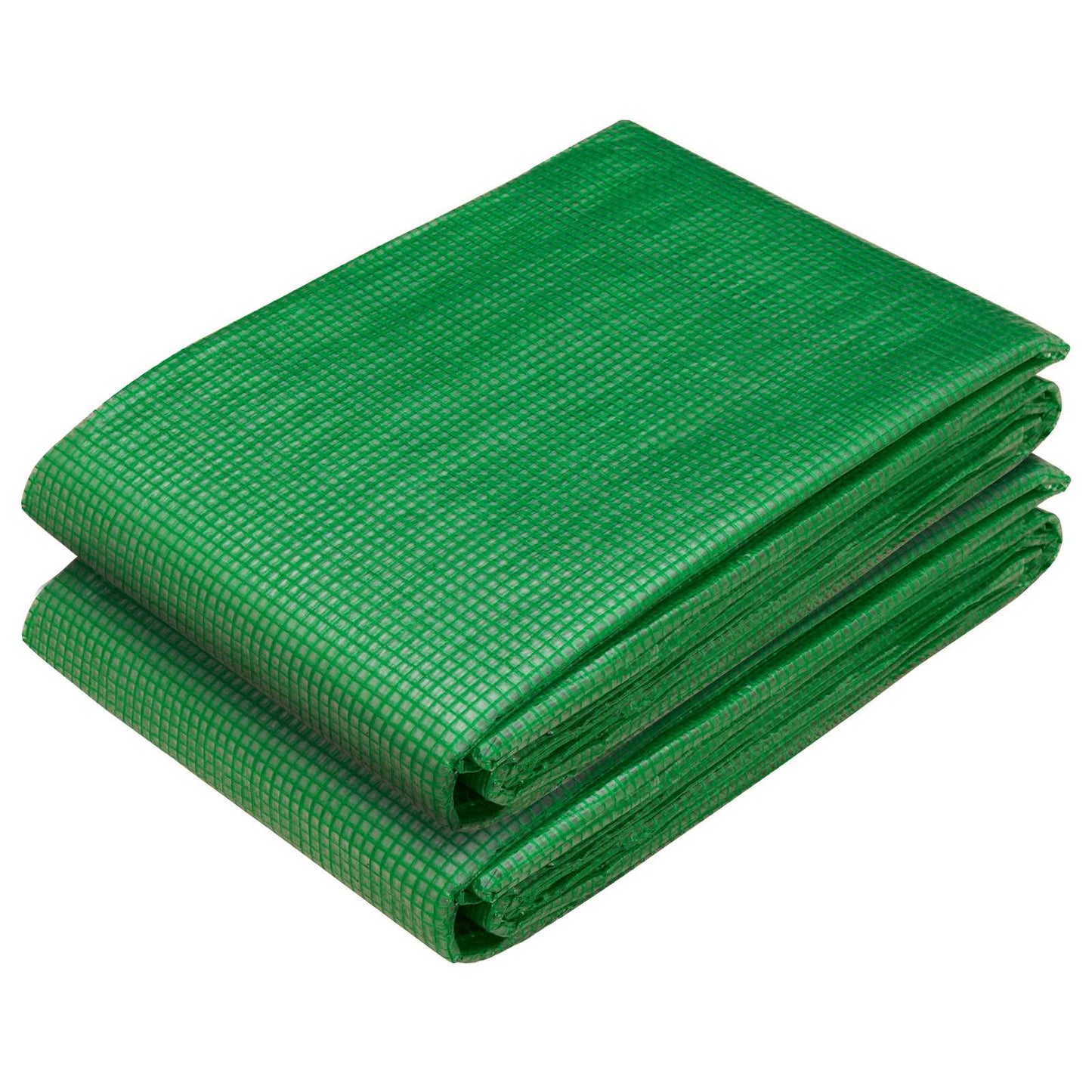 Zeil met Oogjes 2 st Groen 1,5 x 5 m 260 gsm PE
