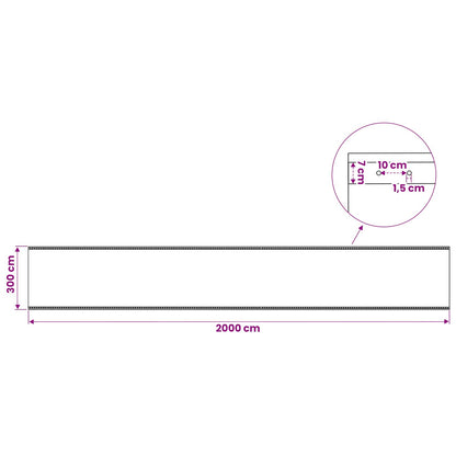 Zeil met Oogjes 2 st Groen 3 x 20 m 260 gsm PE