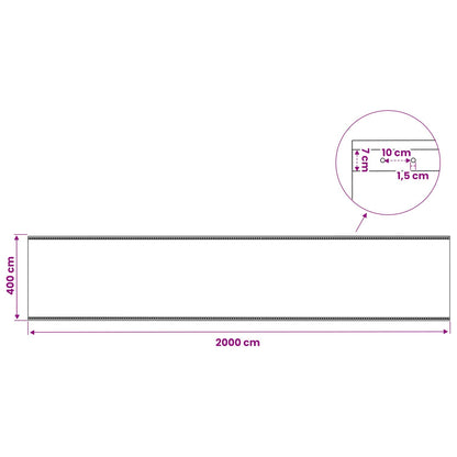 Zeil met Oogjes 2 st Groen 4 x 20 m 260 gsm PE
