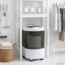 Mini Wasmachine met Enkele Wasbak 2,6 kg Zwart en Wit