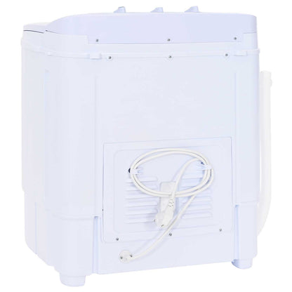 Mini Wasmachine met Twin Tub 3,6 kg Zwart en Wit