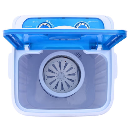 Mini Wasmachine met Enkele Wasbak 4,6 kg Blauw en Wit