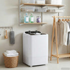 Mini Wasmachine met Enkele Wasbak 4,6 kg Zwart en Wit