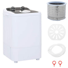 Mini Wasmachine met Enkele Wasbak 4,6 kg Zwart en Wit