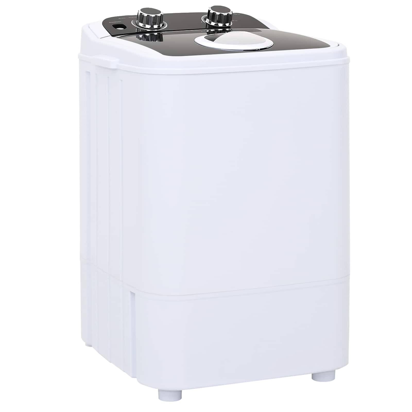 Mini Wasmachine met Enkele Wasbak 4,6 kg Zwart en Wit