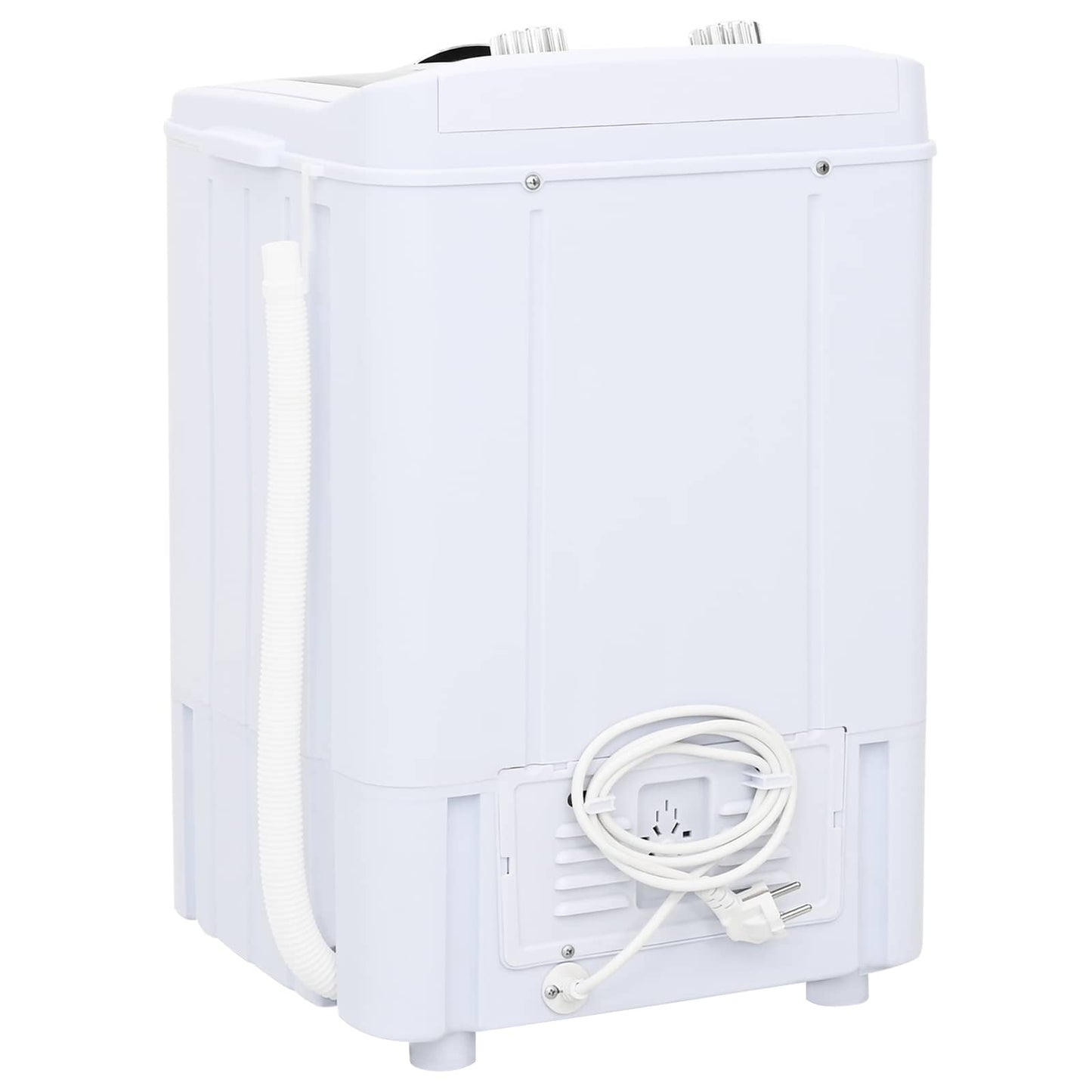 Mini Wasmachine met Enkele Wasbak 4,6 kg Zwart en Wit