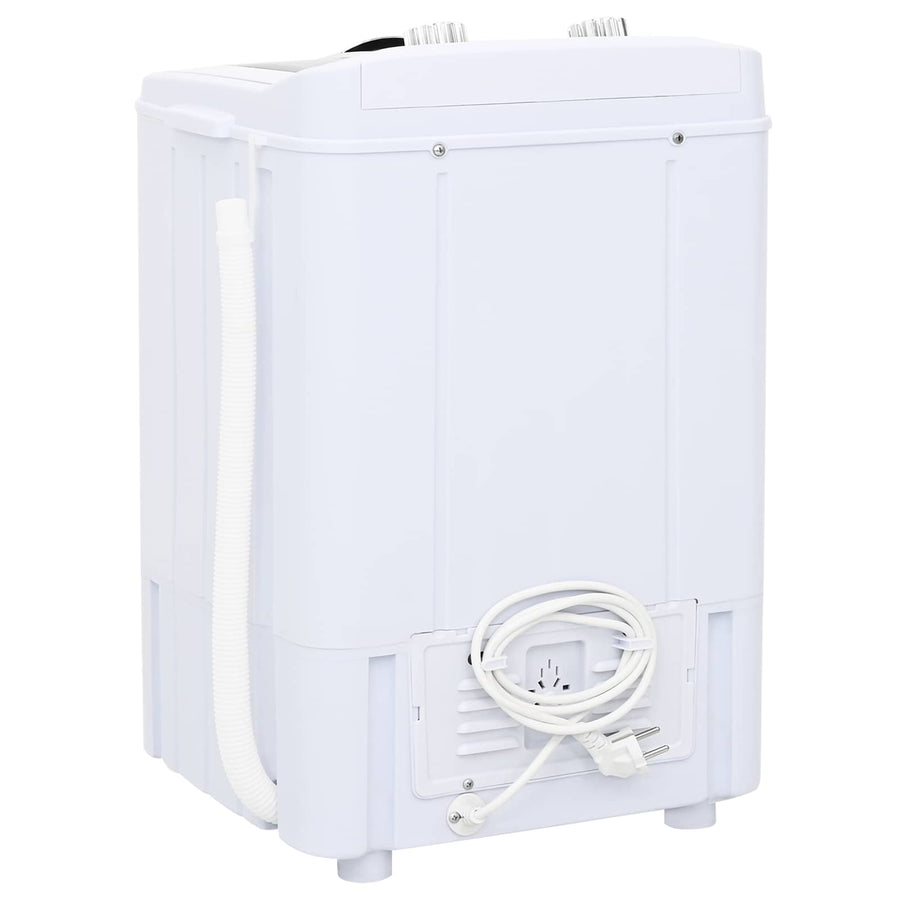 Mini Wasmachine met Enkele Wasbak 4,6 kg Zwart en Wit