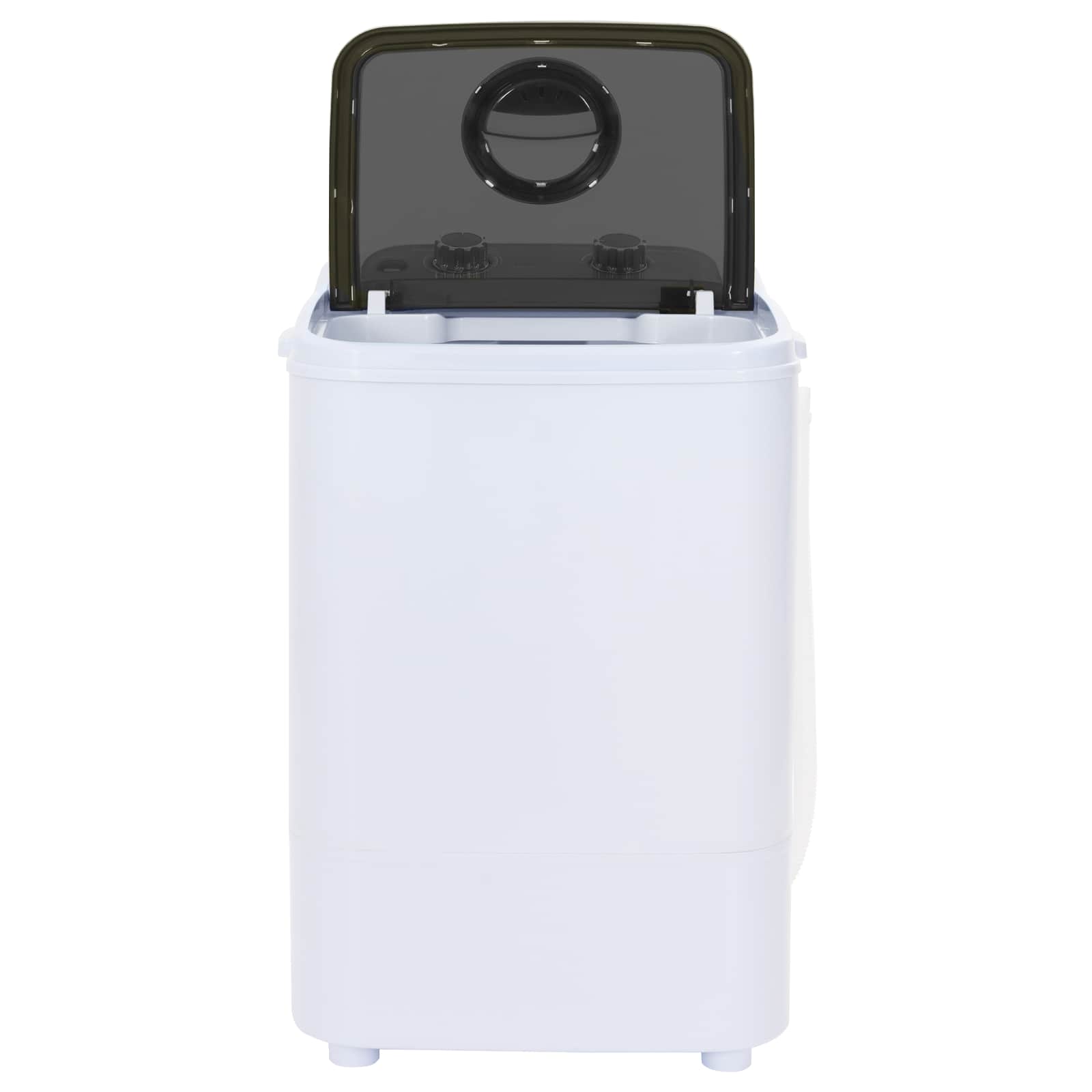 Mini Wasmachine met Enkele Wasbak 4,6 kg Zwart en Wit