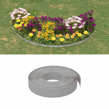 Tuinkanten 25 m 10 cm PE Grijs