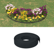 Tuinkanten 25 m 10 cm PE zwart