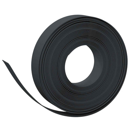 Tuinkanten 25 m 10 cm PE Zwart