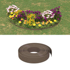 Tuinkanten 25 m 10 cm PE Bruin