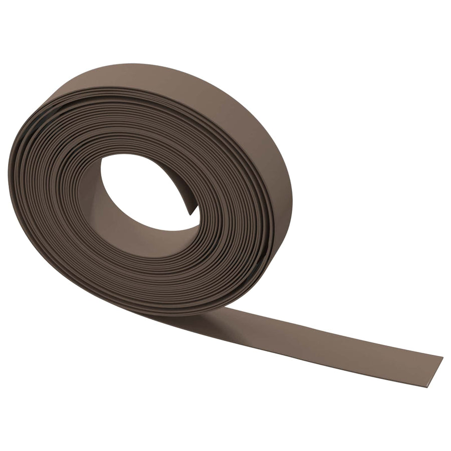 Tuinkanten 25 m 10 cm PE Bruin