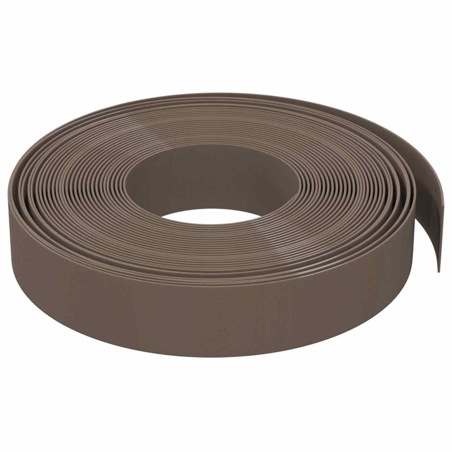 Tuinkanten 25 m 10 cm PE Bruin