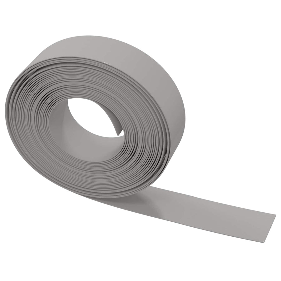 Tuinkanten 25 m 15 cm PE Grijs