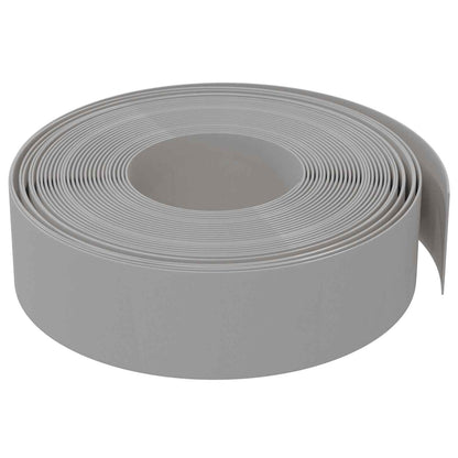 Tuinkanten 25 m 15 cm PE Grijs